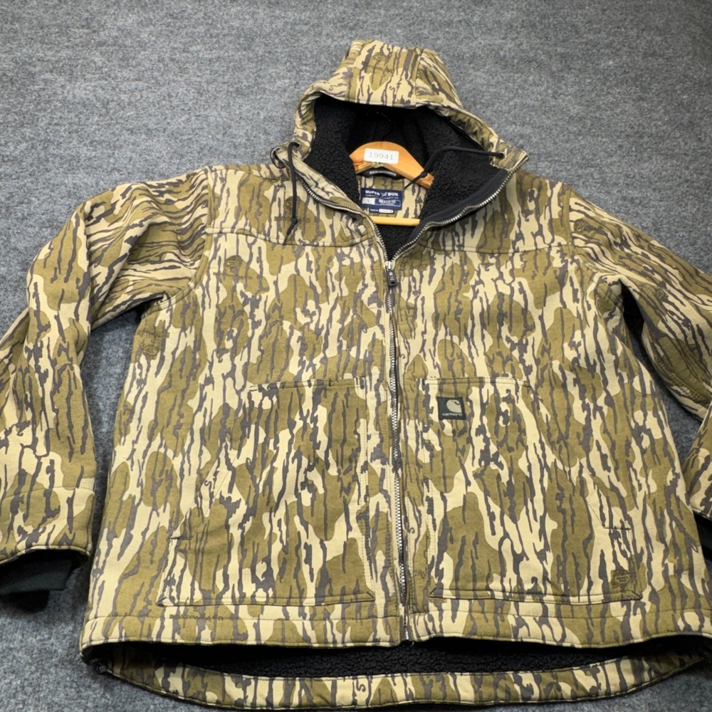 Carhartt Super Dux Mens L Mossy Oak Bottomland Camo Sherpa Lined Jacket OJ5001-M